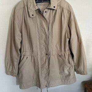 London Fog Women’s Tan Utility Hunting Style Jacket Size L